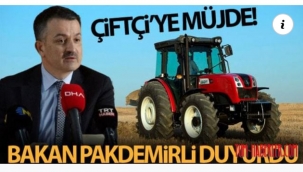 Bakan Pakdemirli duyurdu: Destek ödemeleri bugün başlıyor 