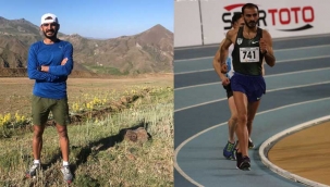 Hem çobanlık yapıyor, hem antrenman 