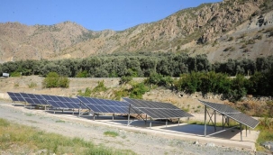 Köylülerin sulama sıkıntısı güneş panelli sistemle sona erdi