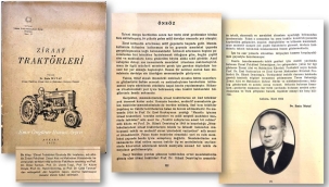 Ziraat makinelerinin önemli ismi Prof. Emin Mutaf'ın 1952'de hazırladığı doçentlik tezi