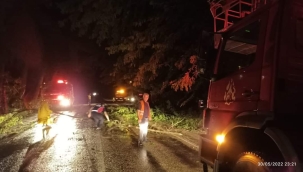 Erbaa'da ve Niksar'da Şiddetli Yağmur ve Dolu hasara ve zarara yol açtı