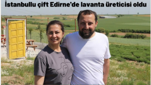 İstanbullu çift Edirne'de lavanta üreticisi oldu