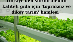 Türkiye'den sürdürülebilir kaliteli gıda için 'topraksız ve dikey tarım' hamlesi