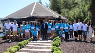 Bodrum'da tarım kampı katılımcıları sertifikalarını aldı