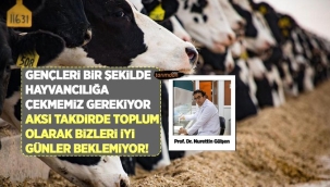 Nurettin Gülşen: Gençleri bir şekilde hayvancılığa çekmemiz gerekiyor aksi takdirde bizleri iyi günler beklemiyor!