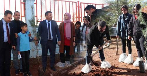 Midyat Aziz Önen Lisesi'nde Her Sınıfın Bir Ağacı Var Projesi Kaynak: Midyat Aziz Önen Lisesi'nde Her Sınıfın Bir Ağacı Var Projesi 