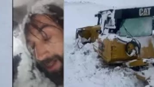 Ulaşıma kapanan yolu açmaya çalışan kepçe operatörü çığ altında kaldı! 