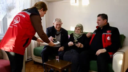 67 yıllık mutluluğa "kahve bahane" ziyareti