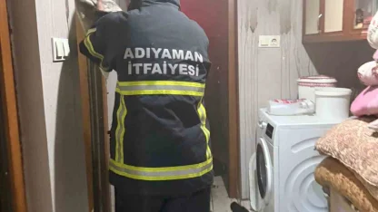 Adıyaman’da ev yangını