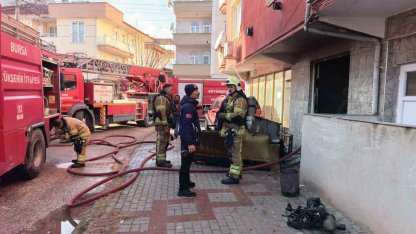 Apartman dairesinde yangın