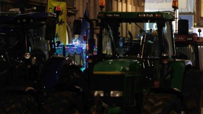 Avrupalı çiftçilerden AB zirvesinin yapıldığı Brüksel’de traktörlü protesto