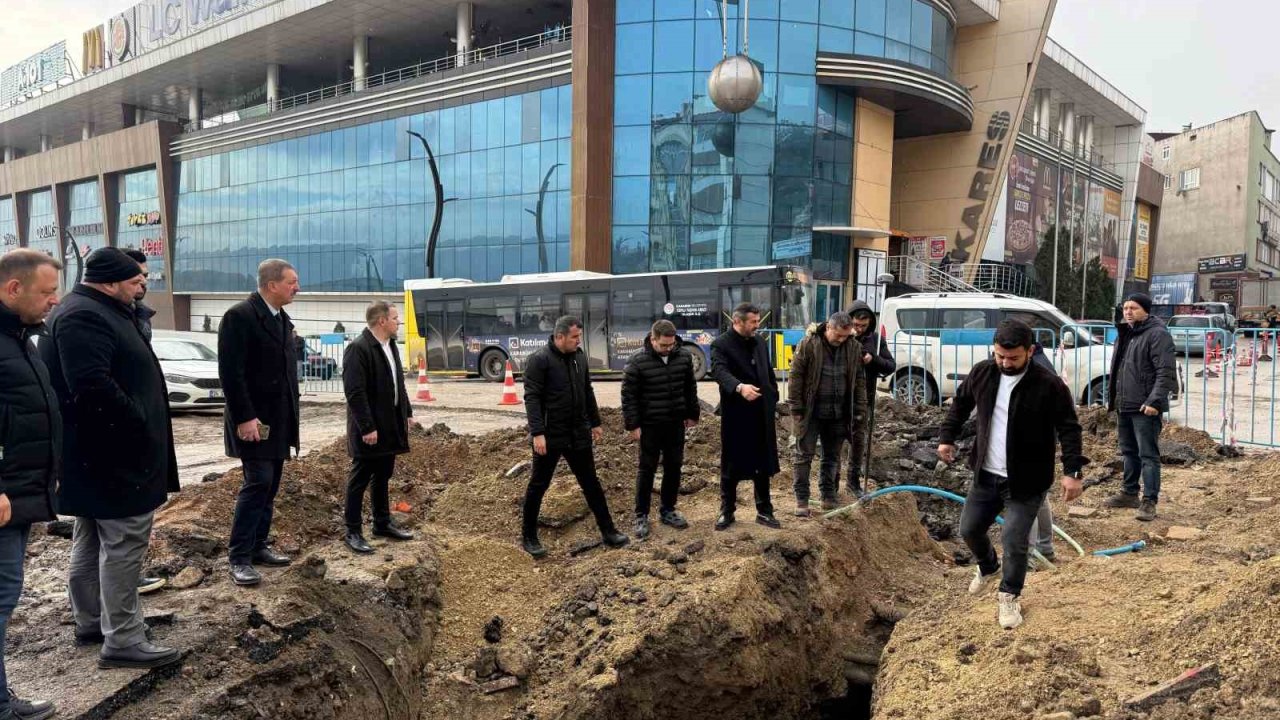 Başkan Çetinkaya, altyapı ve üstyapı çalışmalarını yerinde inceledi