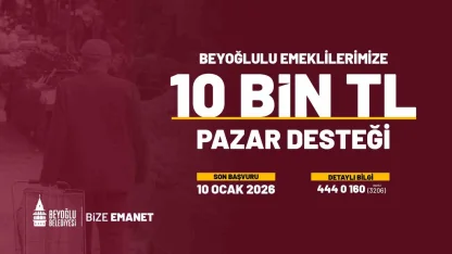 Beyoğlu’nda emeklilere verilen pazar desteği 2026’da da devam edecek