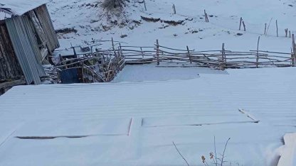 Beypazarı’nda kar yağışı etkili oldu