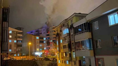 Bilecik’te binanın 6. katında yangın çıktı