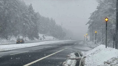 Bolu Dağı’nda kar yağışı yeniden başladı