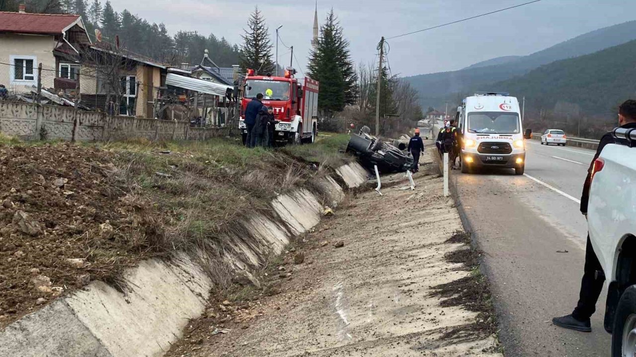 Bolu’da trafik kazası: 2 yaralı