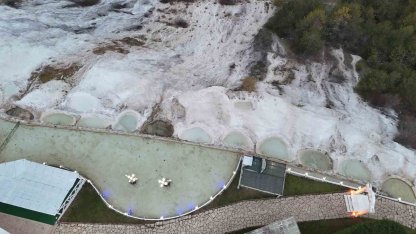 "Bolu’nun Pamukkalesi"nde kış sessizliği