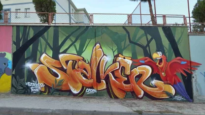 Bozüyük’te okul duvarları sanatla hayat buldu