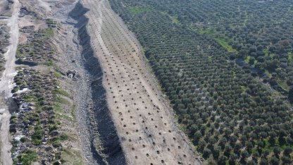 Buharkent’te İlek Bahçesi Projesi’nde altyapı çalışmaları sürüyor