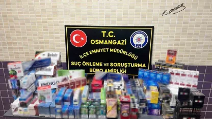 Bursa’da 2 bin adet gümrük kaçağı sigara ele geçirildi