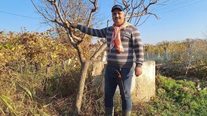 Çiftçinin mesaisi kışın da sürüyor