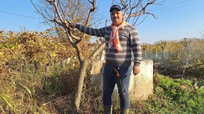 Çiftçinin mesaisi kışın da sürüyor