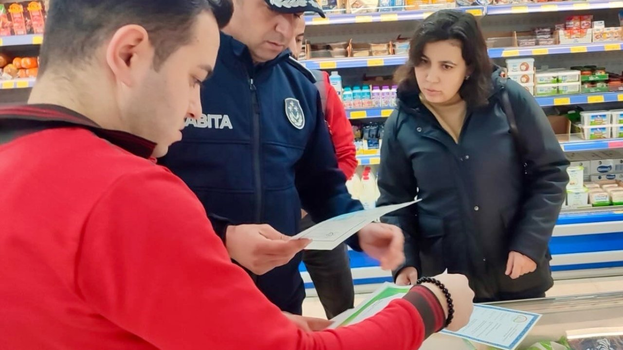 Çine’de zincir marketler denetlendi