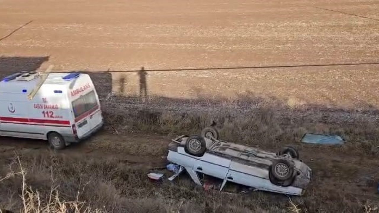 Çorum’da otomobil tarlaya uçtu: 2 yaralı
