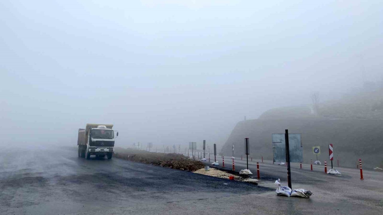Çorum’da yoğun sis etkili oldu