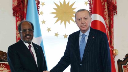 Cumhurbaşkanı Erdoğan, Somalili mevkidaşı Hasan Şeyh Mahmud’la bir araya geldi