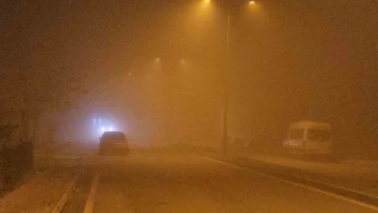 Elazığ’da gece saatlerinde yoğun sis