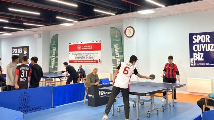 Elazığ’da okul sporları masa tenisi müsabakaları yapıldı