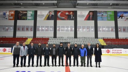 Erzurum GSİM buz  salonlarının çehresini değiştiriyor