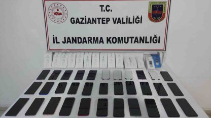Gaziantep’te 800 bin TL değerinde  kaçak telefon ele geçirildi
