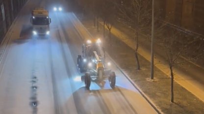 Gaziantep’te beklenen kar yağışı etkisini göstermeye başladı