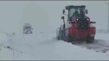 Gercüş’te kardan kapanan 45 köy yolu ulaşıma açıldı