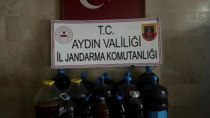 Germencik’te 202 litre kaçak alkol ele geçirildi