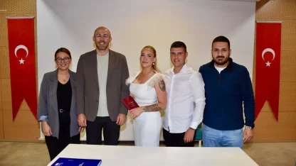 Germencik’te bir yılda 310 çift mutluluğa ‘evet’ dedi