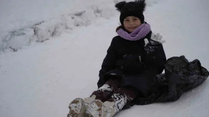 Gümüşhane’de kar tatili eğlenceye dönüştü