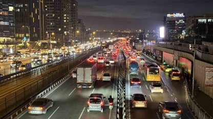 İstanbul’da trafik yoğunluğu yüzde 85’e ulaştı