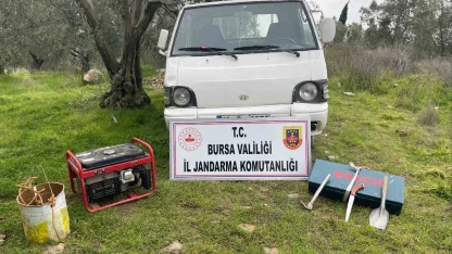 İznik’te kazı yapan 2 kişi yakalandı