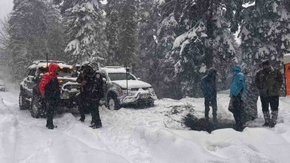 Karabük’te yaylada mahsur kalan 7 kişi kurtarıldı
