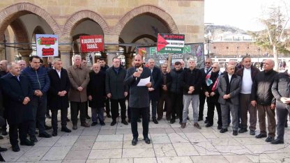 Kastamonu’da vatandaşlar Filistin için ses yükseltti
