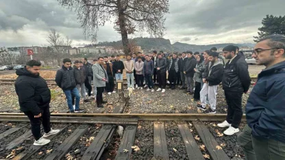 KBÜ’lü Öğrenciler TCDD Karabük’te saha çalışması yaptı