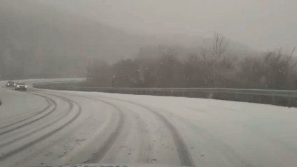 Kırklareli Mahyadağı bölgesinde kar yağışı: Yol trafiğe açık