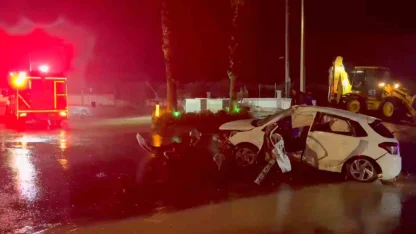 Kontrolden çıkan otomobilin sürücüsü hayatını kaybetti