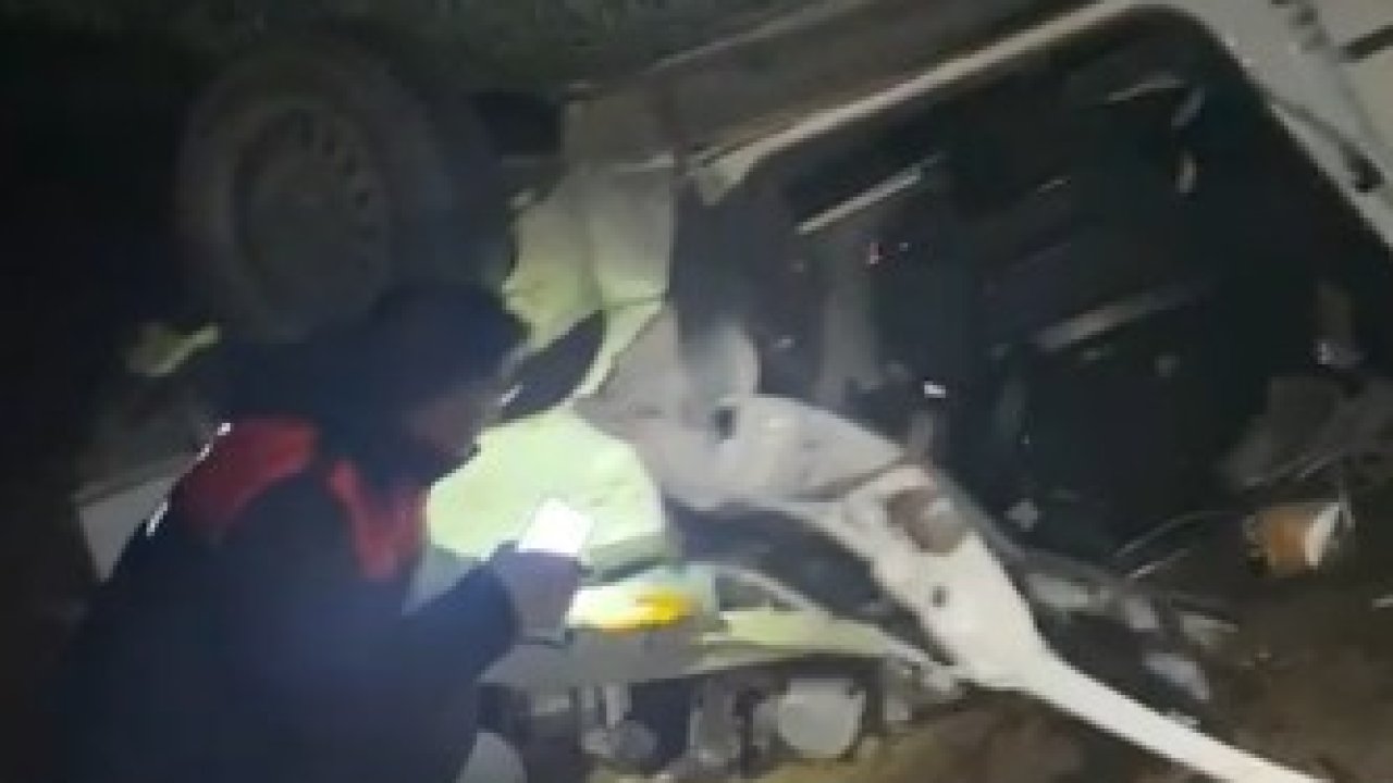 Köpekten kaçmak isterken takla attı