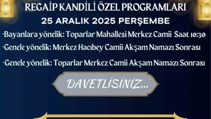 Köyceğiz’de Regaip Kandili nedeniyle özel programlar düzenlenecek