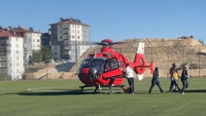 Malatya’da ambulans helikopter yaşlı adam için havalandı